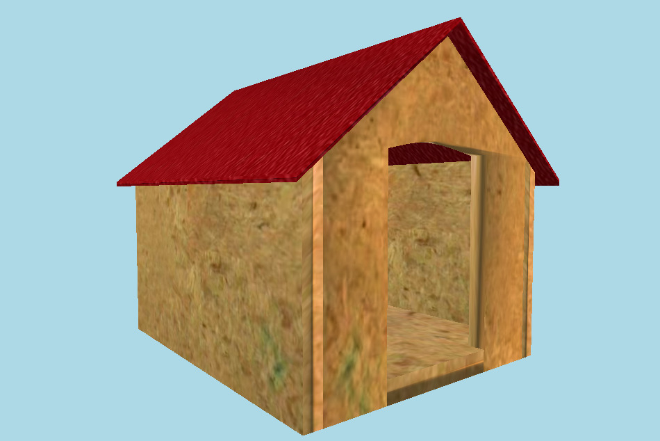 Niche Dog House 3d model